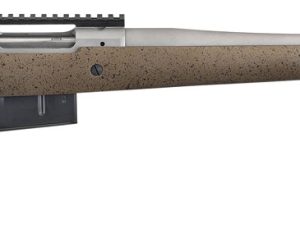 Ruger 47197 Hawkeye Long-Range Hunter Full Size 6.5 PRC 3+1 22"  Matte Stainless Steel Threaded Barrel, Picatinny Rail Stainless Steel Receiver, Black Speckled Brown Adj LOP Laminate Stock