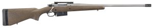Ruger 47197 Hawkeye Long-Range Hunter Full Size 6.5 PRC 3+1 22"  Matte Stainless Steel Threaded Barrel, Picatinny Rail Stainless Steel Receiver, Black Speckled Brown Adj LOP Laminate Stock