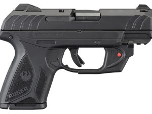 Ruger 3830 Security-9 Compact 9mm Luger  3.42" Barrel 10+1, Black Polymer Frame With Picatinny Acc. Rail, Black Oxide Steel Slide, Manual Safety, Includes Viridian Red Laser