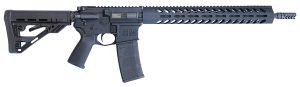 HM Defense HM15FMB556L Defender M5L  5.56x45mm NATO Caliber with 16" Barrel, 30+1 Capacity, Black Hard Coat Anodized Metal Finish, Black Mil-Spec HM Stock & Enhanced Polymer Grip Right Hand