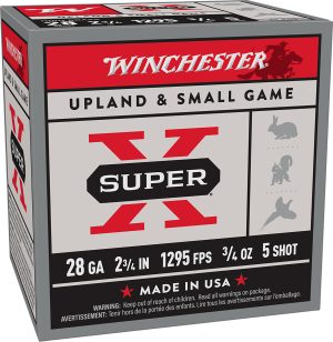 Winchester Ammo X285 Super X Heavy Game Load High Brass 28Gauge 2.75" 3/4oz 5Shot 25 Per Box/10 Case