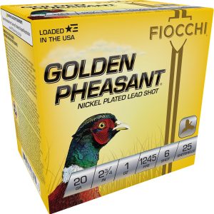 Fiocchi 20GP6 Golden Pheasant Extrema 20Gauge 2.75" 1oz 6Shot 25 Per Box/10 Case