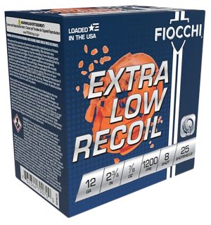 Fiocchi 1278OZ8 Exacta Target Low Recoil Trainer 12Gauge 2.75" 7/8oz 8Shot 25 Per Box/10 Case