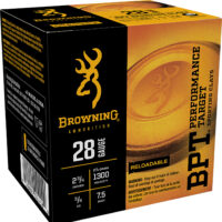 Browning Ammo B193632827 BPT Performance Target Sporting Clay 28Gauge 2.75" 3/4oz 7.5Shot 25 Per Box/10 Case