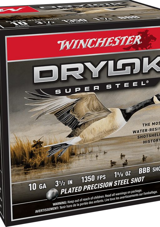 Winchester Ammo XSC10BBB Drylok Super Steel Magnum 10Gauge 3.50" 1 5/8oz BBBShot 25 Per Box/10 Case