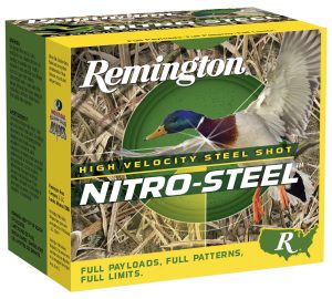 Remington Ammunition 20654 Nitro-Steel High Velocity 12Gauge 2.75" 1 1/4oz 2Shot 25 Per Box/10 Case