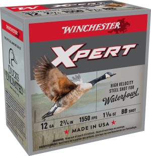 Winchester Ammo WEX12BB Super X Xpert High Velocity 12Gauge 2.75" 1 1/16oz BBShot 25 Per Box/10 Case