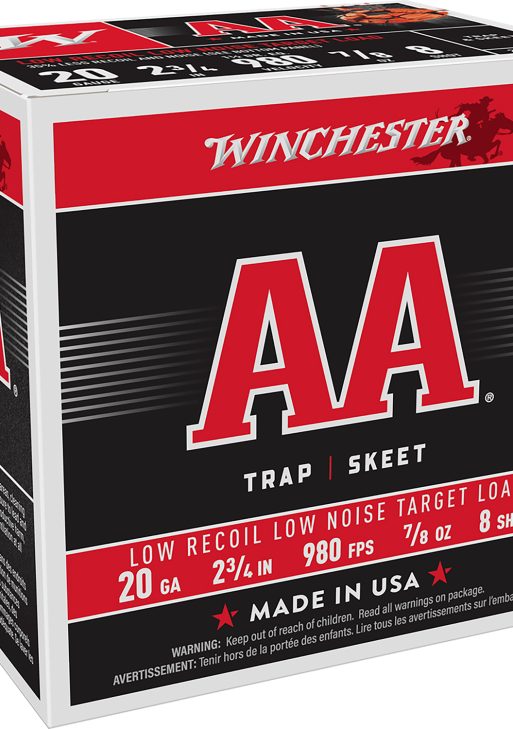 Winchester Ammo AA20FL8 AA Low Recoil 20Gauge 2.75" 7/8oz 8Shot 25 Per Box/10 Case