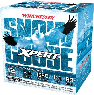 Winchester Ammo WXS12LBB Xpert Snow Goose High Velocity 12Gauge 3.50" 1 3/8oz BBShot 25 Per Box/10 Case