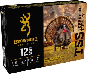 Browning Ammo B193921247 TSS Tungsten Turkey 12Gauge 3.50" 2 1/4oz Tungsten 7Shot 5 Per Box/10 Case