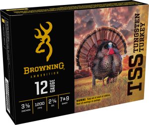 Browning Ammo B193921240 TSS Tungsten Turkey 12Gauge 3.50" 2 1/4oz Tungsten 7/9Shot 5 Per Box/10 Case
