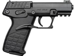 Kel-Tec P17BBLK P17  Compact Frame 22 LR 16+1 3.80" Black Steel Threaded Barrel, Black Serrated Slide, Black Polymer Frame w/Picatinny Rail, Textured Grip, Ambidextrous