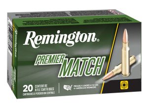 Remington Ammunition 27673 Premier Match 6.5PRC 145gr Berger Open Tip Match 20 Per Box/10 Case