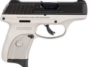 Ruger 3290 EC9s  9mm Luger Black Oxide Alloy Steel 3.12" Barrel 7+1, Savage Silver Cerakote Glass-Filled Nylon Frame, Black Oxide Hardened Alloy Steel Slide, Manual Safety