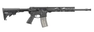 Ruger 8530 AR-556  300 Blackout 30+1 16.10" Heavy Contour Barrel, Black Hard Coat Anodized 7075-T6 Aluminum Forgings, 6 Position M4-Style Stock, Flat Top Receiver, Optics Ready