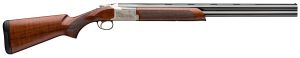 Browning 0182096005 Citori 725 Feather Full Size 20 Gauge Break Open 3" 2rd 26" Blued Over/Under Vent Rib Barrel, Engraved Silver Nitride Aluminum Receiver, Fixed Grade II/III Black Walnut Stock
