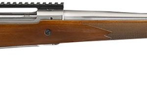 Ruger 57105 Hawkeye Hunter Full Size 6.5 PRC 3+1 22" Satin Stainless Steel Threaded Barrel, Picatinny Rail Steel Receiver, Fixed American Walnut w/Pistol Grip Stock