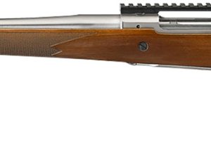 Ruger 57120 Hawkeye Hunter Full Size 6.5 Creedmoor 3+1  22" Satin Stainless Steel Threaded Barrel, Picatinny Rail Steel Receiver, Fixed American Walnut w/Pistol Grip Stock, Left Hand