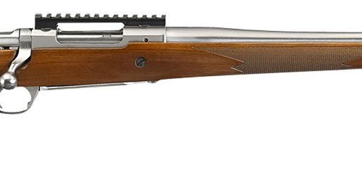 Ruger 57125 Hawkeye Hunter Full Size 204 Ruger 5+1 24" Satin Stainless Steel Threaded Barrel, Picatinny Rail Steel Receiver, Fixed American Walnut w/Pistol Grip Stock