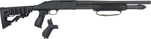Mossberg 50691 590 Tactical 12 Gauge 6+1 3" 18.50" Cylinder Bore Barrel, Matte Blued Metal Finish, Dual Extractors, FLEX Component 6 Position Stock w/FLEX Pistol Grip & Recoil Pad