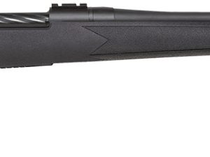 Mossberg 28131 Patriot  Full Size 7mm Rem 3+1 24" Matte Blued Fluted Threaded Barrel, Drilled & Tapped Matte Blued Stainless Steel Receiver, Black Fixed Synthetic Stock, Right Hand