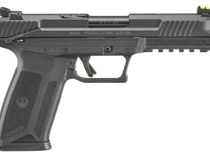 Ruger 16402 Ruger-5.7  5.7x28mm  4.94" Barrel 10+1, Black Polymer Frame With Picatinny Acc. Rail, Drilled & Tapped Lightening Cut Steel Slide, Ambidextrous Safety, Optics Ready