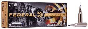 Federal P270WSMTA1 Premium Terminal Ascent 270WSM 136gr 20 Per Box/10 Case