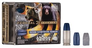 Federal P10SHC1 Premium  10mmAuto 200gr Solid Core Synthetic Flat Nose 20 Per Box/10 Case
