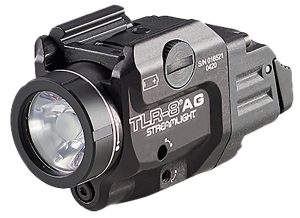 Streamlight 69434 TLR-8A Flex w/Laser Black Anodized Aluminum, 500 Lumens White LED, Green Laser 140 Meters Beam, Rail Clamp Mount