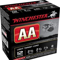 Winchester Ammo AA128VP AA Light Target 12Gauge 2.75" 1 1/8oz 8Shot 100 Bx/2 Case *Value Pack