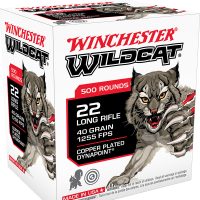 Winchester Ammo WW22LRB Wildcat  22LR 40gr Copper Plated DynaPoint 500 Per Box/10 Case *Bulk