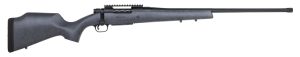 Mossberg 28104 Patriot Long Range Hunter 6.5 PRC Caliber with 4+1 Capacity, 24" Threaded/Fluted Barrel, Matte Blued Metal Finish & Sniper Gray Fixed Monte Carlo Stock Right Hand (Full Size)