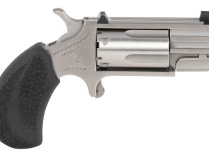 North American Arms PUGTC Pug Conversion 22 LR/22 WMR 5 Shot 1" Stainless Steel Barrel, Stainless Steel Frame, Stainless Cylinder, Black Rubber Grip, Exposed Hammer, XS Tritium Sight