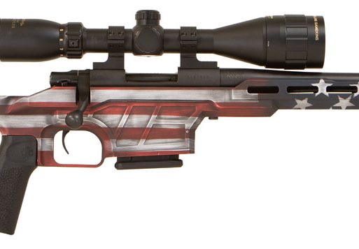 Howa HMXL65GUSA M1500 Mini Excel Lite 6.5 Grendel 5+1 20" TB American Flag Cerakote Black Folding HTI Excl Lite Chassis Stock