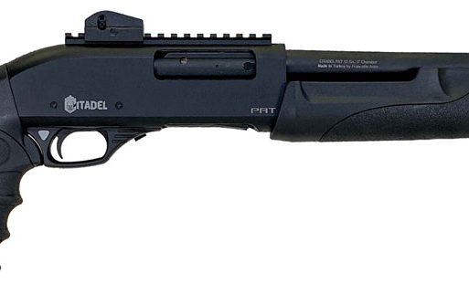 Citadel FRPAT1220 CDA Force Tactical Pump 12 Gauge 3+1 3" 20"  Barrel, Steel Receiver, Matte Black Metal Finish, Optics Ready Picatinny Rail, Synthetic Pistol Grip Stock