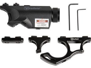 Firefield FF35010K Rival XL Foregrip Flashlight Red Laser Combo Kit  Matte Black 75/150 Lumens White LED Light