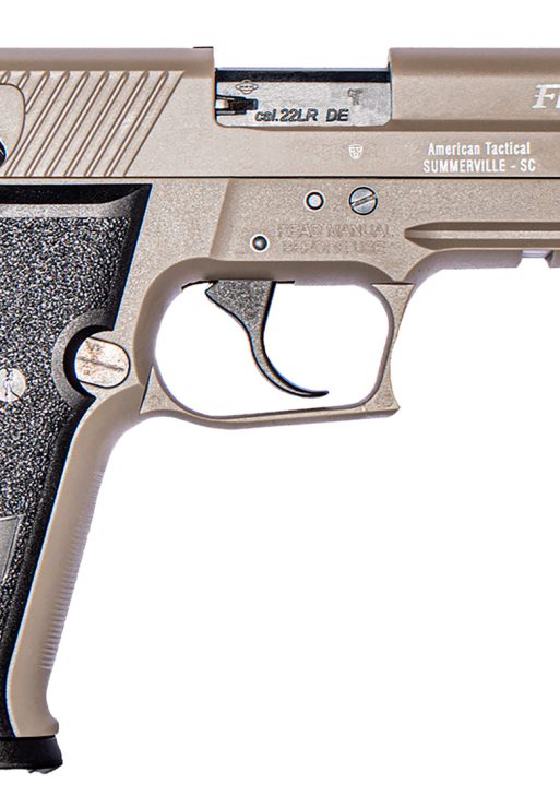 GSG GERG2210FFT FireFly  22 LR 10+1 4" Tan Steel Barrel, Serrated Slide, Zinc Alloy w/Accessory Rail Frame, Black Polymer Grip