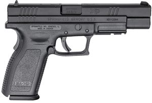 Springfield Armory XD9401 XD Tactical *CA Compliant 9mm Luger 10+1, 5" Black Melonite Steel Barrel, Black Melonite Long/Serrated Steel Slide, Black Polymer Frame w/Picatinny Rail