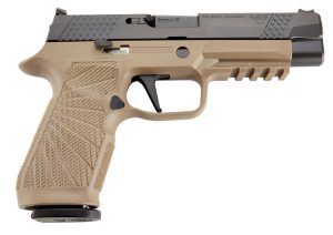 Wilson Combat SIGWCP320F9TATC P320  9mm Luger 4.70" 17+1 Tan Black DLC Steel Tan Polymer Grip Action Tune with Curved Trigger