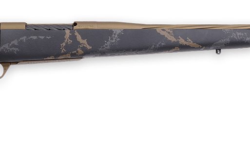 Weatherby MWL05N65RWR6B Mark V Weathermark LTD 6.5 Wthby RPM 4+1 24" Burnt Bronze Cerakote Spiral, Fluted Steel Barrel, Black w/Grey & Brown Accents Monte Carlo Stock