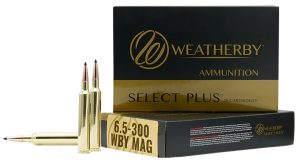 Weatherby R653156EH Select Plus  6.5-300WthbyMag 156gr Berger Extreme Outer Limits Elite 20 Per Box/10 Case