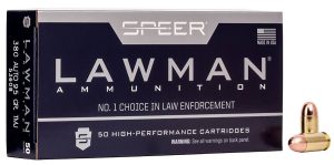 Speer 53608 Lawman  380ACP 95gr Total Metal Jacket 50 Per Box/20 Case