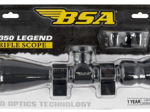 BSA 35039X40AOWRTB Sweet 350 Legend Black Matte 3-9x40mm AO 1" Tube 30/30 Reticle Features Weaver Rings