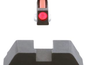 AmeriGlo GFT113 Range Series Sight Set for Glock  Red Fiber Optic Front Sight-Black Rear Sight