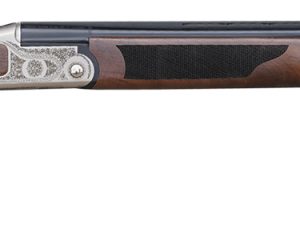 Pointer KAR41026Y Acrius  Youth 410 Gauge Break Open 3" 2rd 26" Black O/U Barrel, Nickel Engraved Metal Finish, Turkish Walnut Stock, Right Hand Includes 5 Chokes