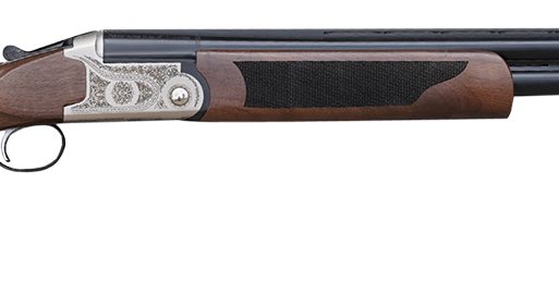 Pointer KAR41026Y Acrius  Youth 410 Gauge Break Open 3" 2rd 26" Black O/U Barrel, Nickel Engraved Metal Finish, Turkish Walnut Stock, Right Hand Includes 5 Chokes