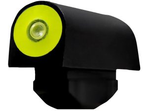 XS Sights RV0003N3Y Big Dot Revolver Front Sight- Smith & Wesson  Black | Green Tritium Yellow Outline Front Sight