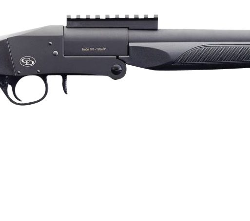 Charles Daly 930269 101 Turkey 12 Gauge Break Open 3" 1rd 20" Black Steel Barrel & Receiver, Fixed Black Synthetic Stock