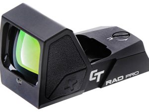 Crimson Trace 0101940 CT RAD Pro Matte Black 1x24mm 3 MOA Red Dot Reticle, CT RAD/JPoint/Shield RMS Footprint
