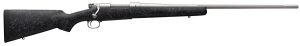 Winchester Guns 535242299 Model 70 Extreme Weather 6.8 Western Caliber with 3+1 Capacity, 24" Barrel, Matte Stainless Metal Finish & Gray Webbed Black Fixed Bell & Carlson Stock Right Hand (Full Size)